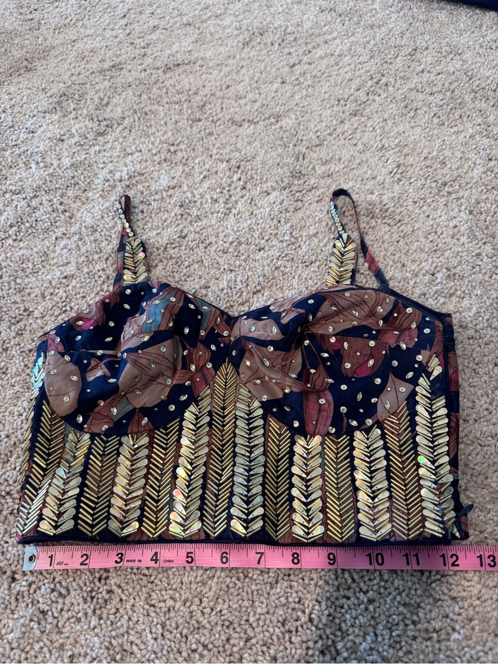 Lightweight navy blue lehenga - Picture 11 of 15
